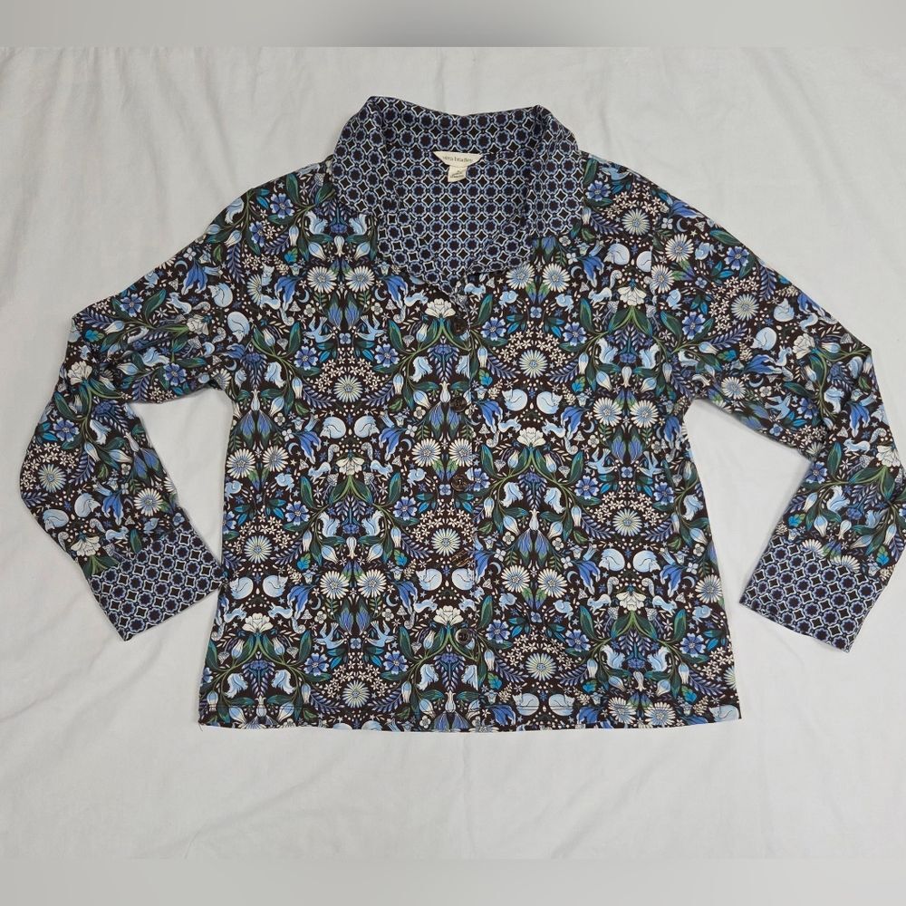 Vera Bradley Enchanted Woodland Pajama Top M